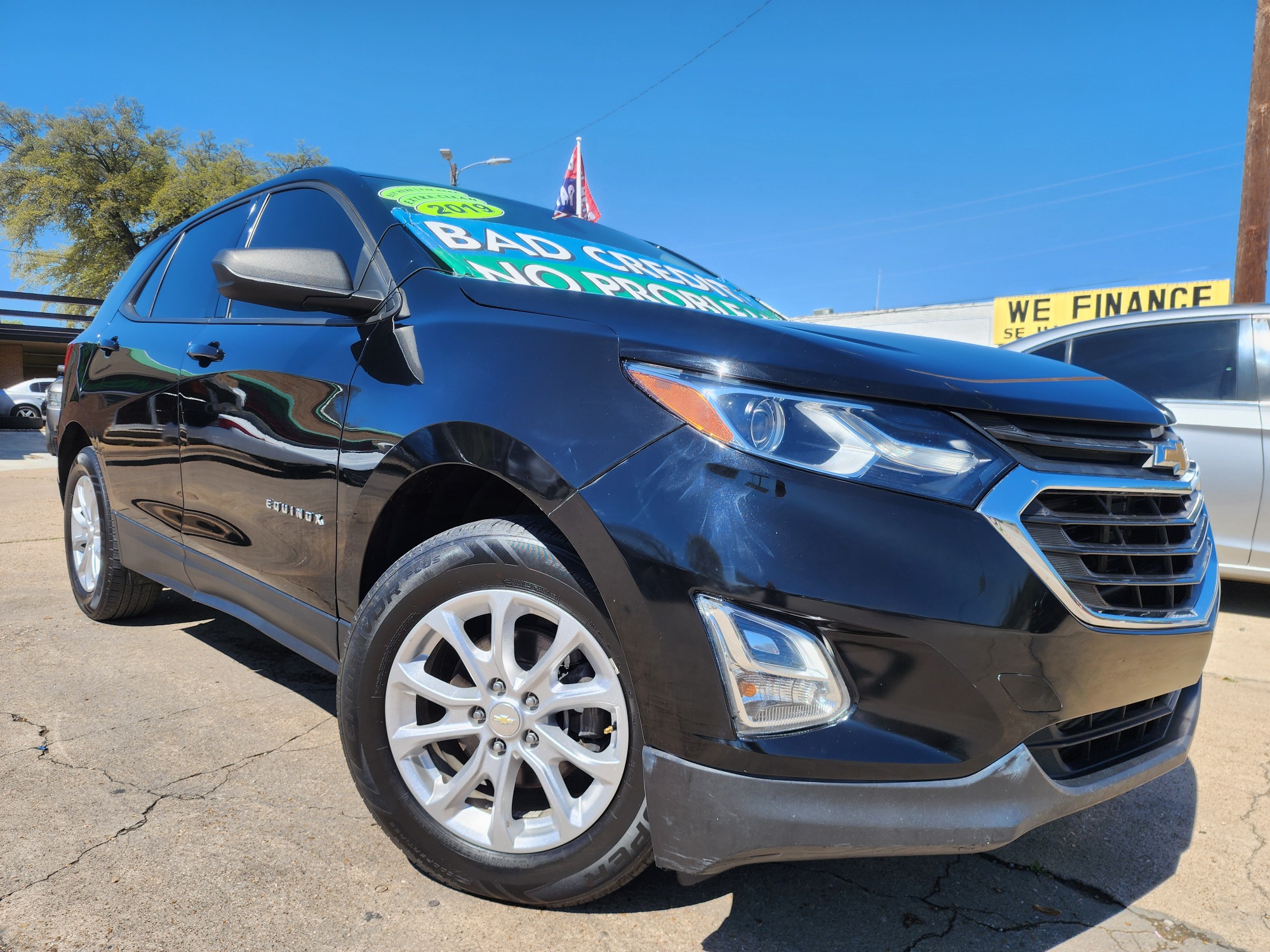 2019 BLACK Chevrolet Equinox LS (3GNAXHEV2KL) with an 1.5L L4 DIR DOHC 16V TURBO engine, 6A transmission, located at 2660 S.Garland Avenue, Garland, TX, 75041, (469) 298-3118, 32.885551, -96.655602 - Welcome to DallasAutos4Less, one of the Premier BUY HERE PAY HERE Dealers in the North Dallas Area. We specialize in financing to people with NO CREDIT or BAD CREDIT. We need proof of income, proof of residence, and a ID. Come buy your new car from us today!! This is a very well cared for 2019 Ch - Photo #0